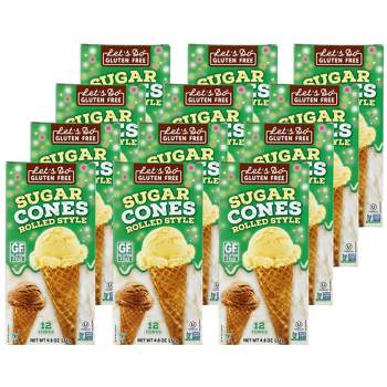 Let's Do Gluten Free Sugar Cones Rolled Style - Case of 12/4.6 oz