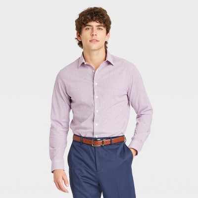 Men&#39;s Performance Dress Long Sleeve Button-Down Shirt - Goodfellow &#38; Co&#8482; Burgundy M