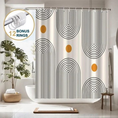 LunaLulinlk Shower Curtain with Hooks – Heavy-Duty Mold/Mildew-Resistant