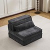 Whisen Modern Compression Loveseat, Convertible Floor Sofa Bed,DIY Boneless Modular Sectional Couch, No Assembly Required - 3 of 4