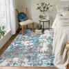 Washable Modern Abstract Living Room Rugs, Soft Non Slip Low Pile Floor Carpet for Bedroom Dining Room Office - 2 of 4