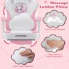 Hoffree Cute Pink Gaming Chair Girls Ergonomic Desk Chair with Footrest & Massage Lumbar - 4 of 4