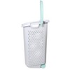 Rolling Laundry Hamper White with Handles Turquoise - Room Essentials™ - image 4 of 4
