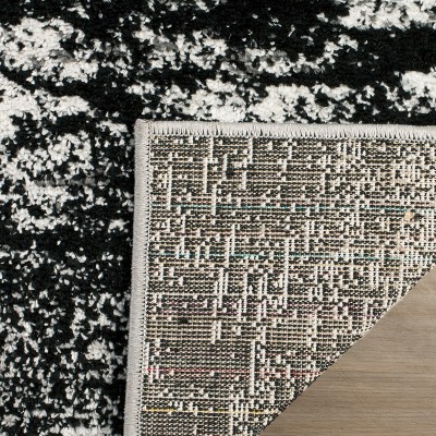 Silver and Multicolor Modern Rectangular Area Rug