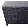 Accent Cabinet Farmhouse Style 4 Door Wooden Cabinet Sideboard Buffet Server Cabinet Storage Cabinet for Living Room Entryway Hallway Office Kitchen - 3 of 4