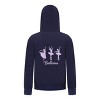 Everyday Kids Ballerina Girls Zip Up Hoodie – Purple Dancer Silhouette Ballet Sweatshirt - 3 of 4