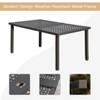 GlasFlength Patio Seating Set, 7 PCS Metal, Beige Cushions, 19.88"*20.47"*34.88" - 2 of 4