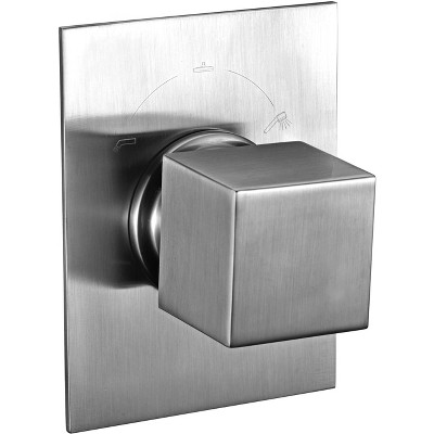 ALFI AB9209-BN Brushed Nickel Modern Square 3 Way Shower Diverter