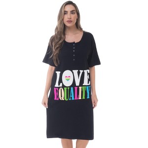 Just Love Short Sleeve Nightgown Sleep Dress for Women - 1 of 3