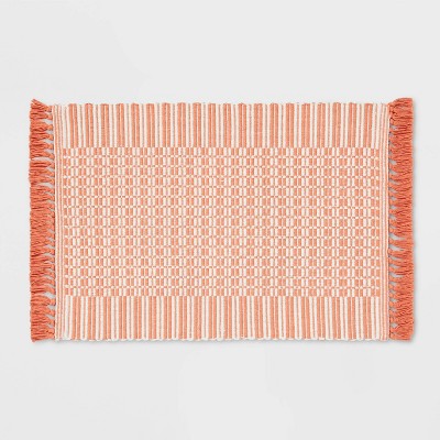 34" x 20" Variegated Stripe Rug Light Orange - Threshold™