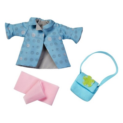 HABA Autumn Wind Accessory Set - Coat, Hat and Scarf for 12 - 13.5" Soft Dolls