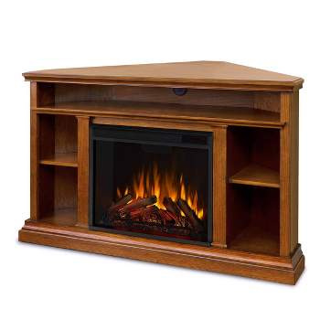 Real Flame Churchill Corner Electric TV Fireplace Oak