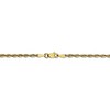 Black Bow Jewelry 2.5mm 10k Yellow Gold Diamond Cut Hollow Rope Chain Necklace - 4 of 4