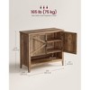 VASAGLE Shoe Cabinet, 3-Tier Shoe Storage Organizer, Shoe Shelf, Traditional American, Freestanding - 4 of 4
