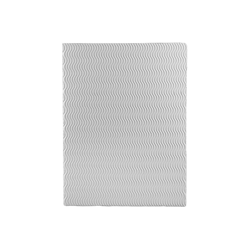 JAM Paper Corrugated Two-Pocket Fluted Folders White 88506D, 1 of 4