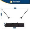 Indoor Outdoor Hanging Hammock Chair Breathable Cotton & Polyester Swing Seat with Carrying Bag for Ultimate Comfort - 3 of 4