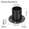 Unique Bargains Stainless Steel Corrosion Resistance Durability Cylindrical Design Closet Rod Brackets 12 Pcs - 2 of 4