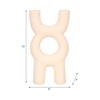 Decorative Object Ceramic Sculptural Modern Glam Design for Home, Office, Bedroom, and Living Room Decor - 15" Ivory - 3 of 4