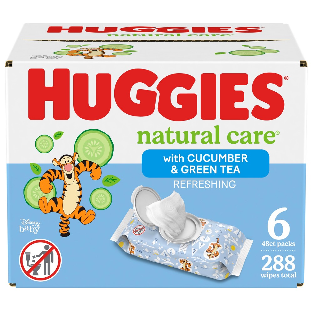 Photos - Baby Hygiene Huggies Natural Care Refreshing Scented Baby Wipes - 288ct/6pk 