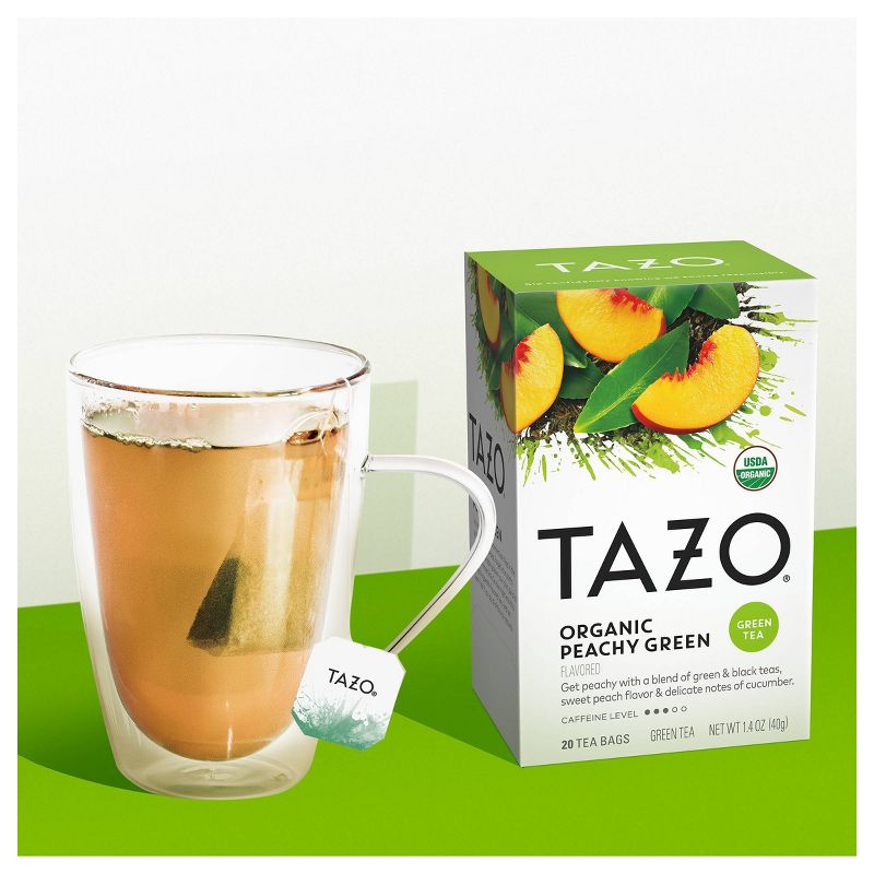 Tazo Organic Peachy Green Tea - 20ct, 6 of 11