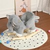 SEVOBAL Toy Vehicles Kids Ride On Rocking Horse with Lullaby Song Hand Puppets and Safety Belt for Toddlers 1-3 Years - 3 of 4