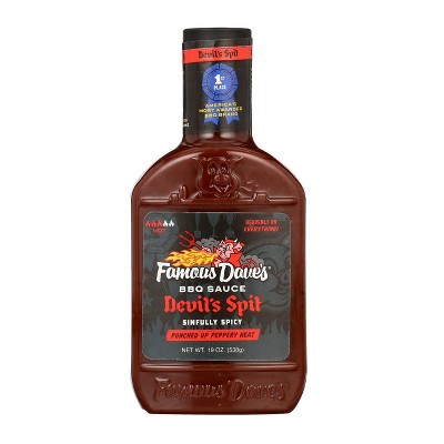 Famous Dave's BBQ Sauce Devil's Spit (Pack of 2)