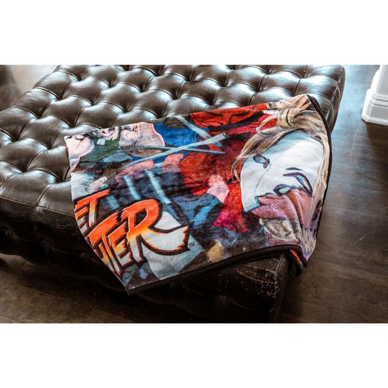 Just Funky Street Fighter II: The World Warrior Fleece Throw Blanket | 45 x 60 Inches, 3 of 7