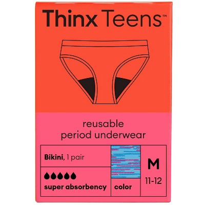 New Thinx Period Underwear For Tweens, Grey Size 11/12