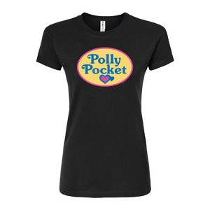 Women's - Polly Pocket - Polly Pocket Color Logo Juniors Fitted Graphic T-Shirt - 1 of 3
