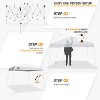 EAGLE PEAK Slant Leg Pop-up Canopy Tent Easy One Person Setup Instant Outdoor Beach Canopy Folding Portable Sports Shelter - 2 of 4