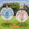 VEVOR Inflatable Bumper Balls 2-Pack, 5FT/1.5M Body Sumo Zorb Balls for Teen & Adult, 0.8mm Thick PVC Human Hamster Bubble Balls - 3 of 4