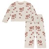 Modern Moments by Gerber Girls' 2-Piece Jacquard Sweater Knit Top and Pant Set - 2 of 4