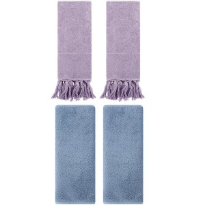 REGALWOVEN 4 Pcs Cotton Bathroom Hand Towels - 1 of 4