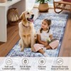 Washable Large Vintage Area Rug for Living Room Non Slip Non-Shedding Distressed Indoor Carpet Ultra Soft Low Pile Throw Rug for Bedroom Dining Room - 3 of 4