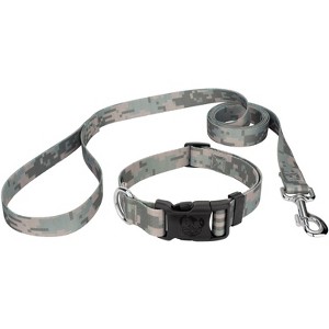 Country Brook Petz Deluxe Digital Camo Collar and Leash (1/2 Inch, 2XS) - 1 of 4