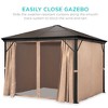 Best Choice Products 10x10ft Hardtop Gazebo, Outdoor Aluminum Canopy for Backyard, Garden w/ Side Curtains, Netting - 4 of 4