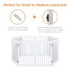 Best Choice Products 31.5in 4-Panel Freestanding Wooden Pet Gate w/ Walk Through Door, Adjustable Pen - 2 of 4
