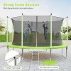 ASTM-Certified Trampoline with Lockable Enclosure, 1.5mm Galvanized Steel, Weather-Resistant, 1500lb Capacity, 10-16FT Size Options - 3 of 4
