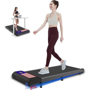 Walking Pad Treadmill Under Desk with Incline for Home/Office,Walking Pad with Remote Control,APP and LED Display - Upreign - 1 of 4
