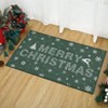 Garvee Christmas Door Mat for Front Door with Non-Slip Backing Durable Doormat Perfect for Outside Entrance Matt Outdoor/Indoor Red Christmas - 2 of 4