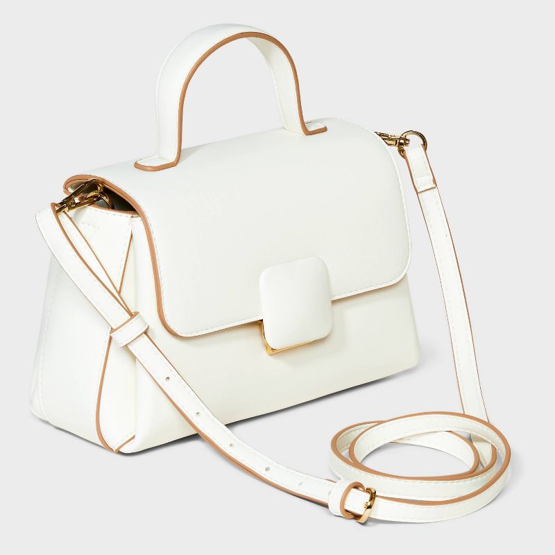 Mini Top Handle Crossbody Bag - A New Day&#8482; Off-White, 4 of 10