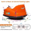 12V Kids Bumper Car w/Remote, 2-Speed Electric Ride On Toy, 360° Spin, Music, LED Lights, Safety Belt - 4 of 4