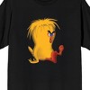 Looney Tunes Monster Tweety on Black Short Sleeve Adult T-Shirt - 2 of 3