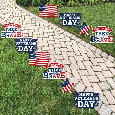 Big Dot Of Happiness Happy Veterans Day - Lawn Decorations - Outdoor