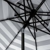 Vienna 9Ft Round Double Top Crank Umbrella - PAT8211 - Safavieh - 3 of 4