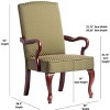 NicBex Jacquard Diamond Fabric Accent Chair,Upholstered Living Room Chairs with High Backrest,Gooseneck Armchair,Accent Chairs for Living Room - 3 of 4