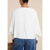 ELOQUII Bishop Sleeve Blouse - 3 of 4