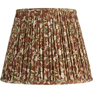 Springcrest Misha Brown Floral Pleated Lamp Shade 9x14x11 - 1 of 4