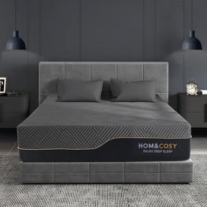 Rbied Memory Foam Mattress Full 12 Inch, Premium Cooling Green Tea/Gel Mattress with Ice Silk Cover, Luxury Medium Firm Mattress - 1 of 4