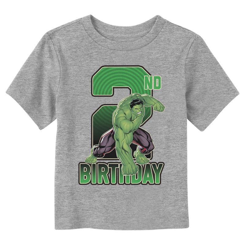Toddler's Marvel 2nd Birthday Hulk T-Shirt, 1 of 4